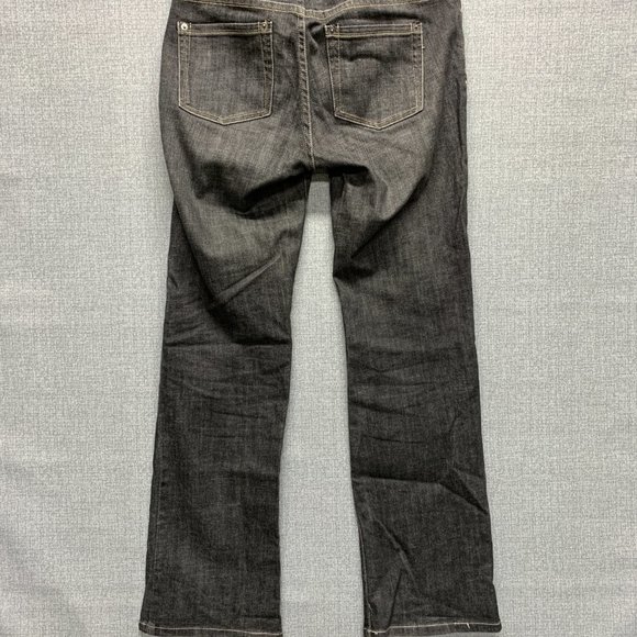 White House Black Market Size 6 Blanc Jeans Faded Black Womens Bootcut - Picture 3 of 10